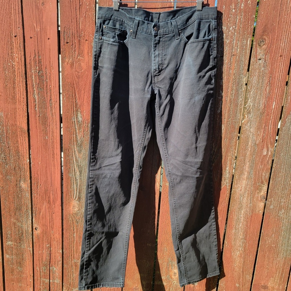 Levis 541 Athletic Taper Jeans Mens 34x31 (Actual) Charcoal Wash Casual Urban